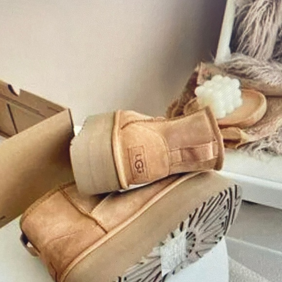 UGG Chestnut Brown Classic Ultra Mini Platform Boot - Picture 3 of 5